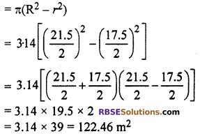 RBSE Solutions for Class 10 Maths Chapter 15 Circumference and Area of a Circle Additional Questions 13