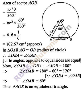 RBSE Solutions for Class 10 Maths Chapter 15 Circumference and Area of a Circle Additional Questions 22