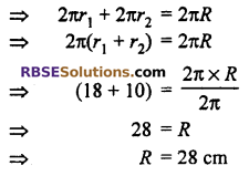 RBSE Solutions for Class 10 Maths Chapter 15 Circumference and Area of a Circle Additional Questions 9