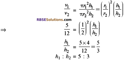 RBSE Solutions for Class 10 Maths Chapter 16 पृष्ठीय क्षेत्रफल एवं आयतन Additional Questions 29