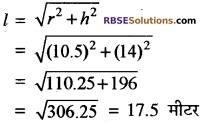RBSE Solutions for Class 10 Maths Chapter 16 पृष्ठीय क्षेत्रफल एवं आयतन Additional Questions 52