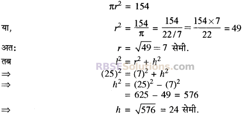 RBSE Solutions for Class 10 Maths Chapter 16 पृष्ठीय क्षेत्रफल एवं आयतन Ex 16.3 10