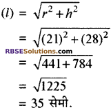 RBSE Solutions for Class 10 Maths Chapter 16 पृष्ठीय क्षेत्रफल एवं आयतन Ex 16.3 2
