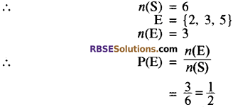 RBSE Solutions for Class 10 Maths Chapter 18 प्रायिकता Additional Questions 1