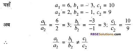RBSE Solutions for Class 10 Maths Chapter 4 दो चरों वाले रैखिक समीकरण एवं असमिकाएँ Additional Questions 15