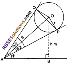 RBSE Solutions for Class 10 Maths Chapter 8 Height and Distance Additional Questions 37