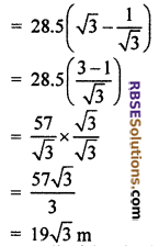 RBSE Solutions for Class 10 Maths Chapter 8 Height and Distance Miscellaneous Exercise 27
