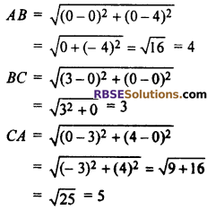 RBSE Solutions for Class 10 Maths Chapter 9 Co-ordinate Geometry Additional Questions 5