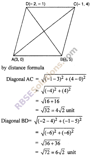 RBSE Solutions for Class 10 Maths Chapter 9 Co-ordinate Geometry Additional Questions 64