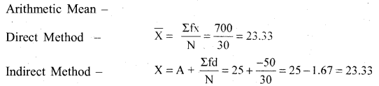RBSE Solutions for Class 11 Economics Chapter 8 Arithmetic Mean 10