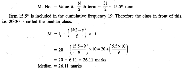 RBSE Solutions for Class 11 Economics Chapter 9 Median 14