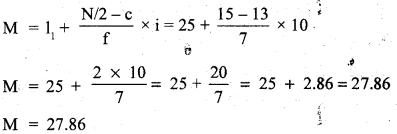 RBSE Solutions for Class 11 Economics Chapter 9 Median 55