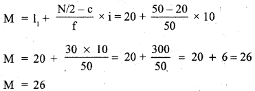 RBSE Solutions for Class 11 Economics Chapter 9 Median 57