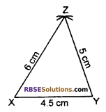 RBSE Solutions for Class 7 Maths Chapter 10 Construction of Triangles In Text Exercise - 1