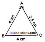 RBSE Solutions for Class 7 Maths Chapter 10 Construction of Triangles In Text Exercise - 3