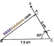 RBSE Solutions for Class 7 Maths Chapter 10 Construction of Triangles In Text Exercise - 6