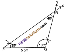 RBSE Solutions for Class 7 Maths Chapter 10 Construction of Triangles In Text Exercise - 8