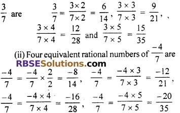 RBSE Solutions for Class 7 Maths Chapter 4 Rational Numbers Additional Questions 12
