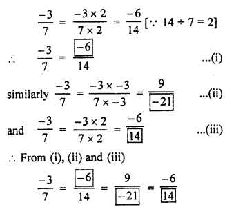 RBSE Solutions for Class 7 Maths Chapter 4 Rational Numbers Additional Questions L1c