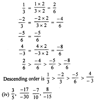 RBSE Solutions for Class 7 Maths Chapter 4 Rational Numbers Ex 4.1 10e