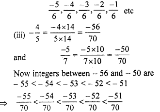 RBSE Solutions for Class 7 Maths Chapter 4 Rational Numbers Ex 4.1 7e