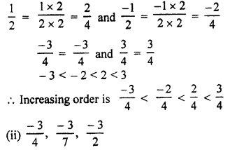 RBSE Solutions for Class 7 Maths Chapter 4 Rational Numbers Ex 4.1 9a