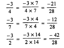 RBSE Solutions for Class 7 Maths Chapter 4 Rational Numbers Ex 4.1 9b