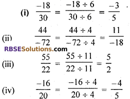 RBSE Solutions for Class 7 Maths Chapter 4 Rational Numbers Ex 4.1 img 9