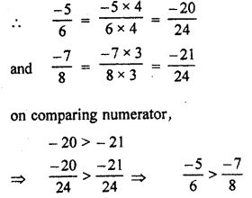 RBSE Solutions for Class 7 Maths Chapter 4 Rational Numbers In Text Exercise Q55e
