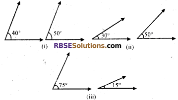 RBSE Solutions for Class 7 Maths Chapter 7 Lines and Angles In Text Exercise - 2