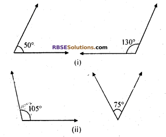 RBSE Solutions for Class 7 Maths Chapter 7 Lines and Angles In Text Exercise - 3