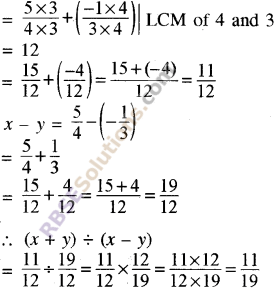 RBSE Solutions for Class 8 Maths Chapter 1 Rational Numbers Additional Questions 11