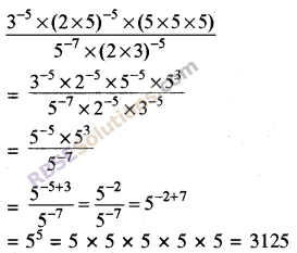 RBSE Solutions for Class 8 Maths Chapter 3 Powers and Exponents Additional Questions 13