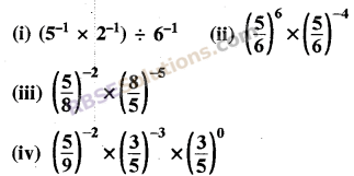 RBSE Solutions for Class 8 Maths Chapter 3 Powers and Exponents Ex 3.2 1
