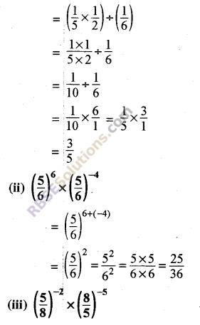 RBSE Solutions for Class 8 Maths Chapter 3 Powers and Exponents Ex 3.2 2