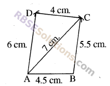 RBSE Solutions for Class 8 Maths Chapter 7 Construction of Quadrilaterals Additional Questions img-13