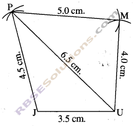 RBSE Solutions for Class 8 Maths Chapter 7 Construction of Quadrilaterals Ex 7.1 img-4