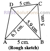 RBSE Solutions for Class 8 Maths Chapter 7 Construction of Quadrilaterals Ex 7.2 img-7