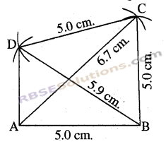 RBSE Solutions for Class 8 Maths Chapter 7 Construction of Quadrilaterals Ex 7.2 img-8