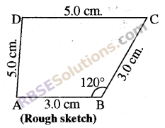RBSE Solutions for Class 8 Maths Chapter 7 Construction of Quadrilaterals Ex 7.3 img-1