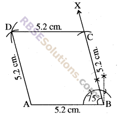 RBSE Solutions for Class 8 Maths Chapter 7 Construction of Quadrilaterals Ex 7.3 img-8