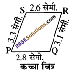RBSE Solutions for Class 8 Maths Chapter 7 चतुर्भुज की रचना Ex 7.3 - 3