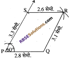 RBSE Solutions for Class 8 Maths Chapter 7 चतुर्भुज की रचना Ex 7.3 - 4