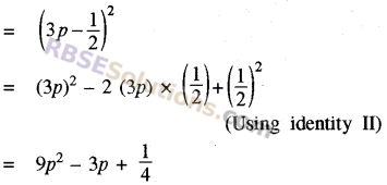 RBSE Solutions for Class 8 Maths Chapter 9 Algebraic Expressions Ex 9.3 img-1