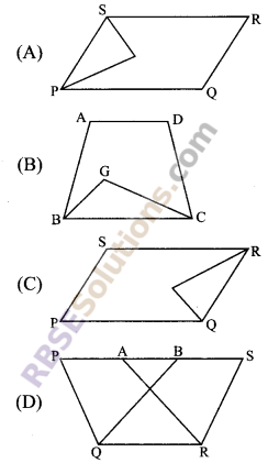 RBSE Solutions for Class 9 Maths Chapter 10 Area of Triangles and Quadrilaterals Miscellaneous Exercise - 1