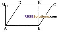RBSE Solutions for Class 9 Maths Chapter 10 Area of Triangles and Quadrilaterals Miscellaneous Exercise - 4