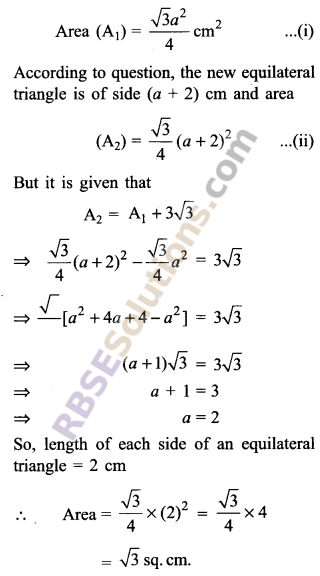 RBSE Solutions for Class 9 Maths Chapter 11 Area of Plane Figures Additional Questions - 14