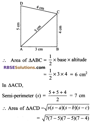 RBSE Solutions for Class 9 Maths Chapter 11 Area of Plane Figures Additional Questions - 16