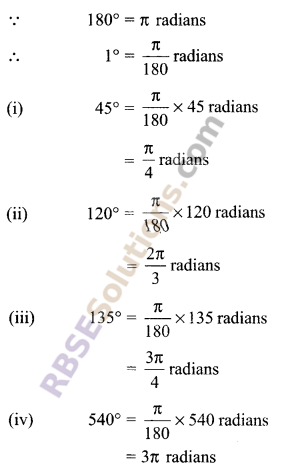 RBSE Solutions for Class 9 Maths Chapter 13 Angles and their Measurement Miscellaneous Exercise - 1