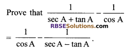 RBSE Solutions for Class 9 Maths Chapter 14 Trigonometric Ratios of Acute Angles Additional Questions - 32
